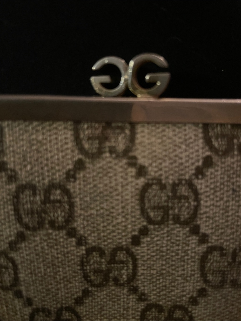 GUCCI Vintage G Kisslock Coin Purse w/COA - Picture 11 of 13